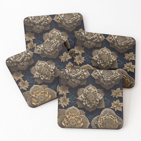 Item preview, Kanok pattern, ancient Thai pattern Art Print Background pattern designed and sold by Lukchaysonkon.