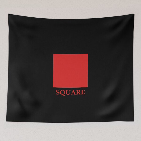 Item preview, Red Square On Black Background #3 designed and sold by nveus-circle.