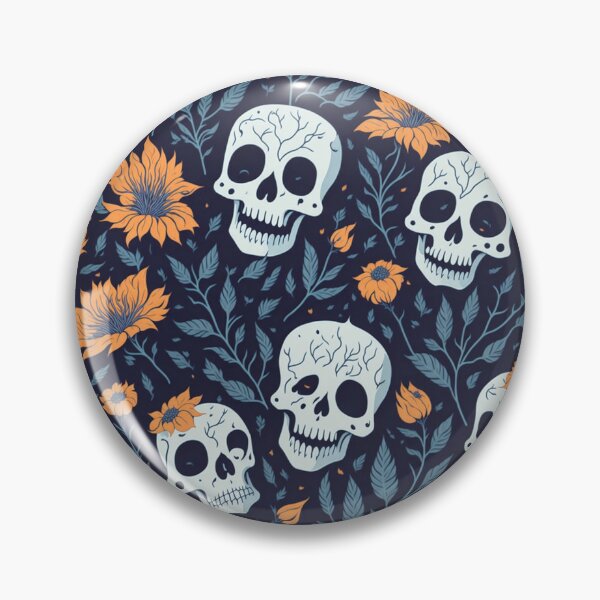 Item preview, Vintage Halloween Flower and Skull designed and sold by ngness.