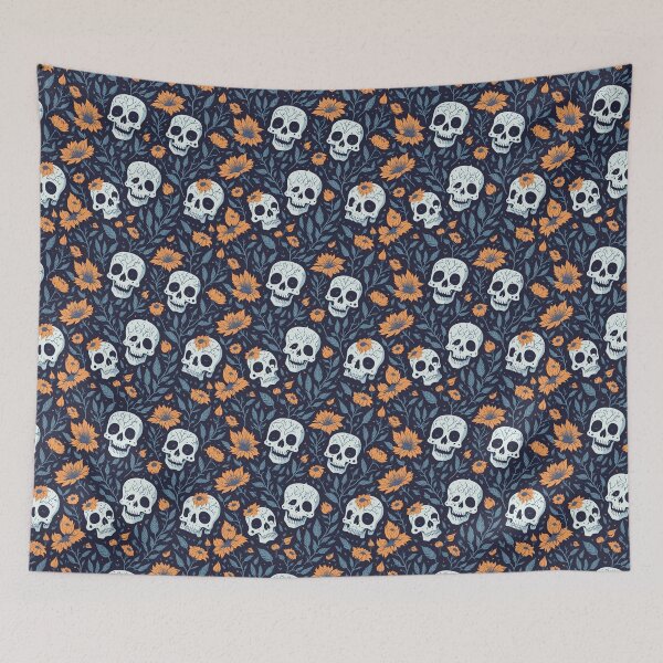 Item preview, Vintage Halloween Flower and Skull designed and sold by ngness.