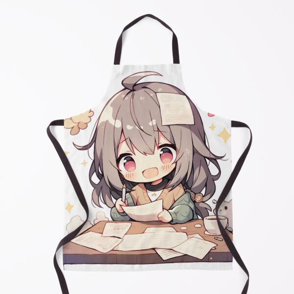Item preview, Cute Writer Chibi with Paper and Pen designed and sold by RaineDDesigns.