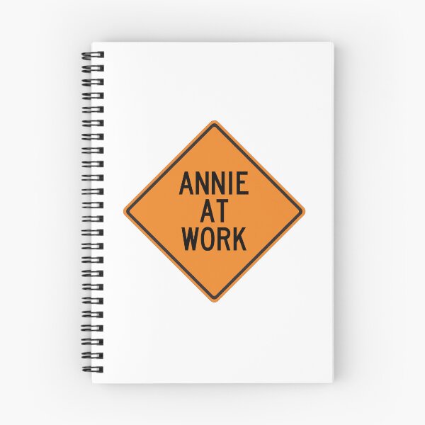 Item preview, Annie at Work Funny Personalized Warning Sign designed and sold by Wurmbone.