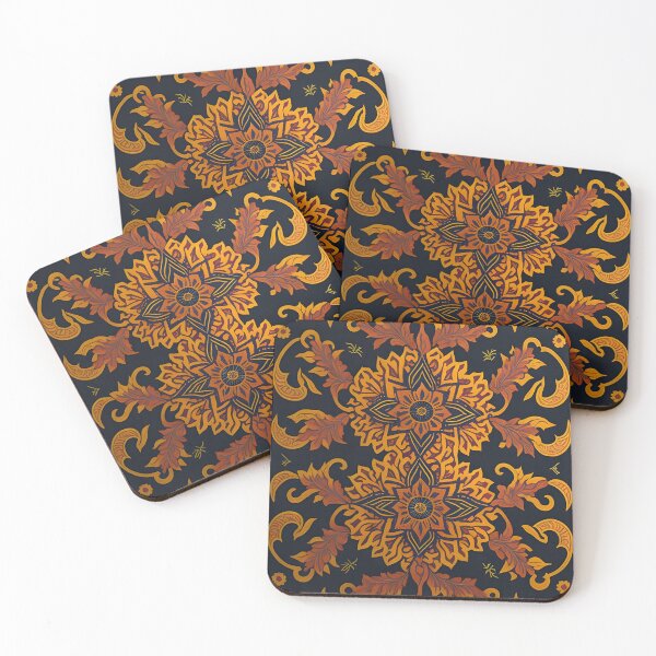 Item preview, Kanok pattern, ancient Thai pattern Art Print Background pattern designed and sold by Lukchaysonkon.