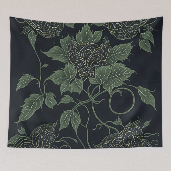 Item preview, Kanok pattern, ancient Thai pattern Art Print Background pattern designed and sold by Lukchaysonkon.