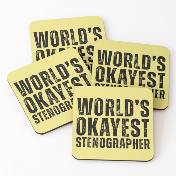 Item preview, Worlds Okayest Stenographer designed and sold by kamrankhan.