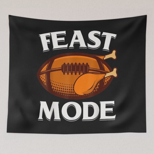Item preview, Feast Mode Football Turkey Funny Thanksgiving Gifts Men Boys designed and sold by William Parker.