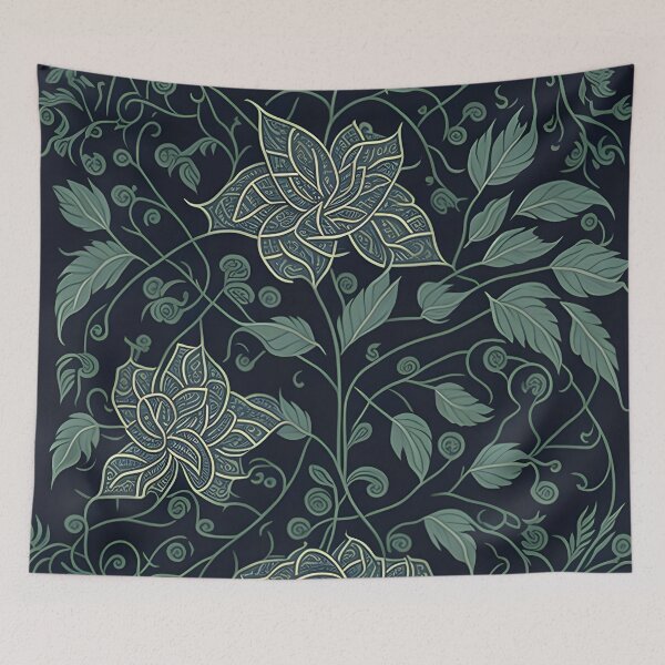 Item preview, Kanok pattern, ancient Thai pattern Art Print Background pattern designed and sold by Lukchaysonkon.
