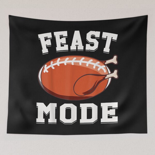 Item preview, Feast Mode Football Turkey Funny Thanksgiving Gifts Men Boys designed and sold by William Parker.
