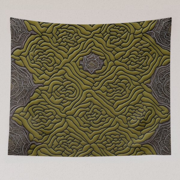 Item preview, Kanok pattern, ancient Thai pattern Art Print Background pattern designed and sold by Lukchaysonkon.