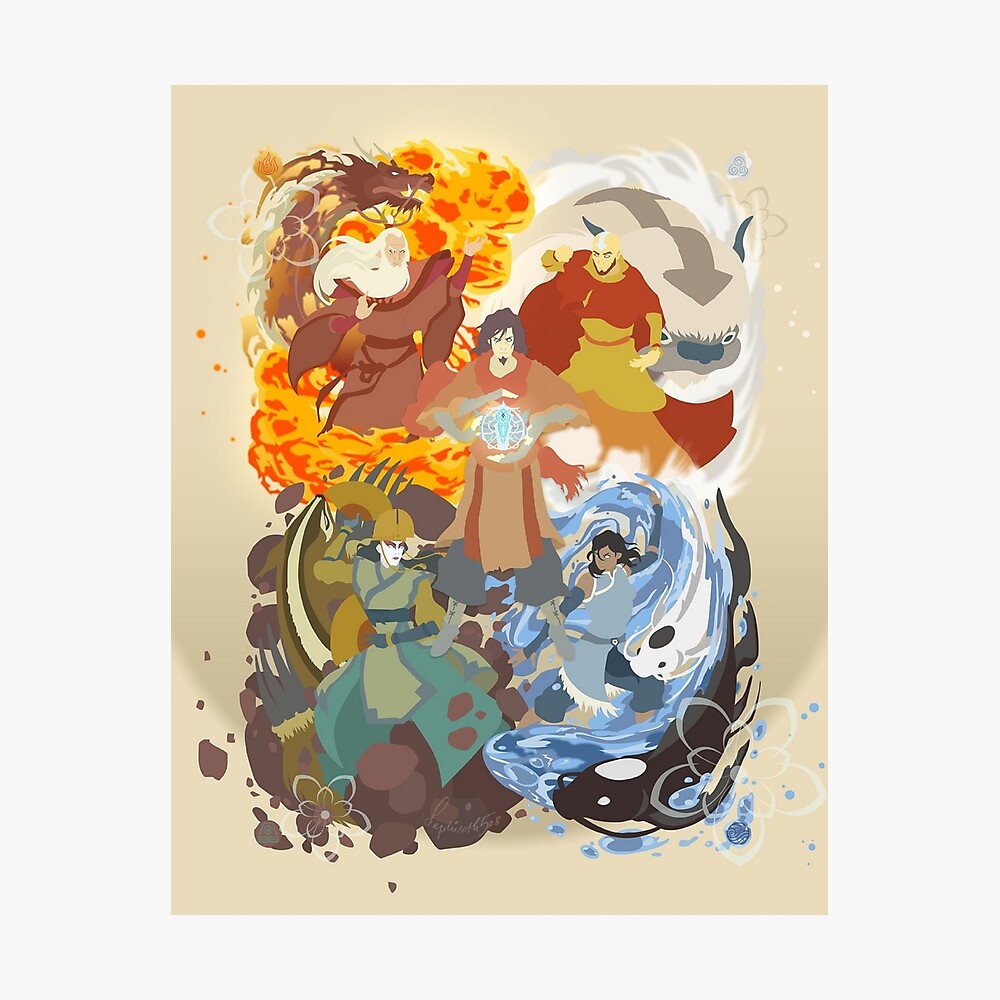 Avatar Last Airbender Five Avatars
