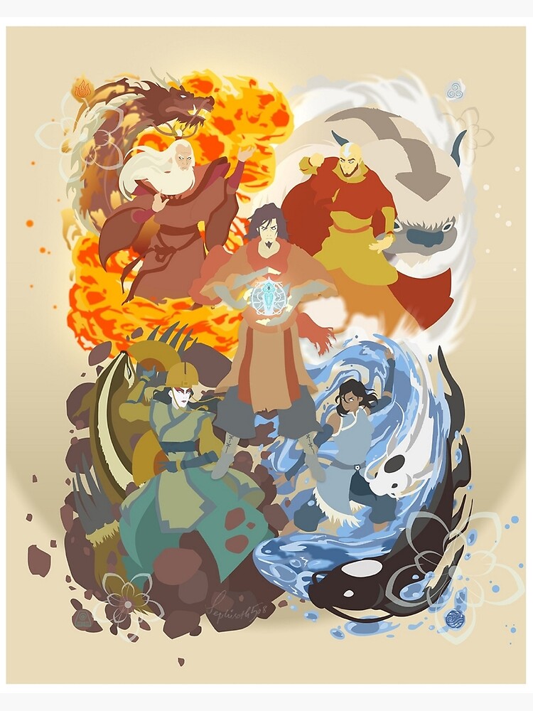 Avatar Last Airbender Five Avatars