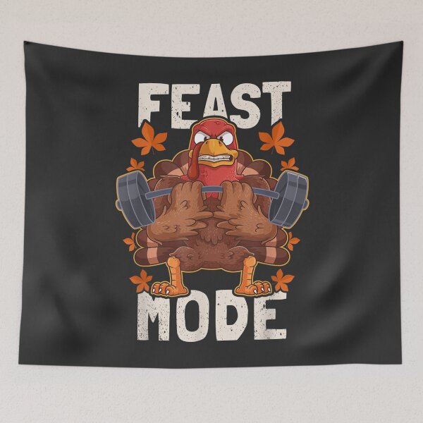 Item preview, Feast Mode Weightlifting Turkey Day Thanksgiving Christmas designed and sold by William Parker.