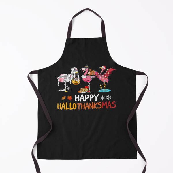 Item preview, Flamingo Happy HalloThanksmas Funny Halloween Thanksgiving designed and sold by William Parker.