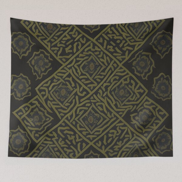 Item preview, Kanok pattern, ancient Thai pattern Art Print Background pattern designed and sold by Lukchaysonkon.