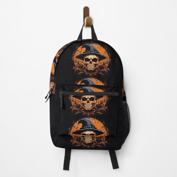 Item preview, Pumpkin Skull Over Pumpkin Moon designed and sold by DigitlEmporium.