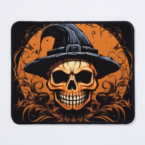 Item preview, Pumpkin Skull Over Pumpkin Moon designed and sold by DigitlEmporium.