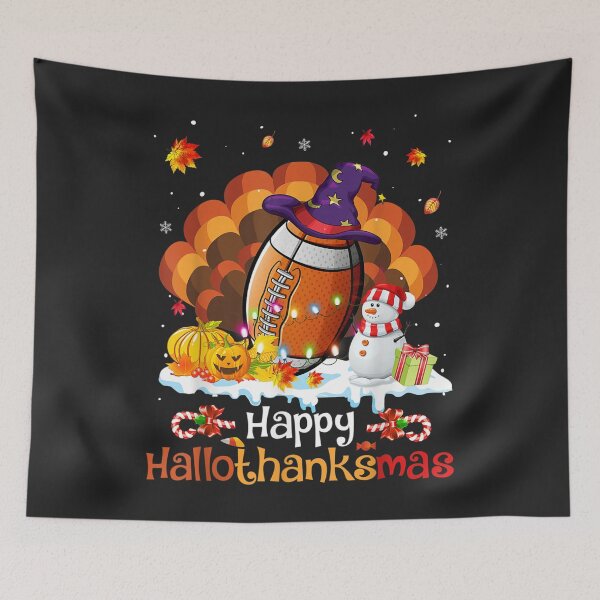 Item preview, Football Happy HalloThanksMas Thanksgiving Christmas Gifts designed and sold by William Parker.