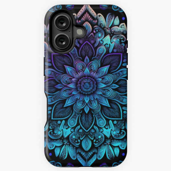 Vista previa del artículo con la obra «Mandala de pétalos luminiscentes», diseñado y vendido por Dopeful.