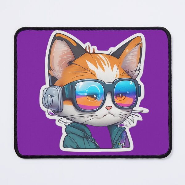 Item preview, funny cat cartoon sticker designed and sold by KimierArt.