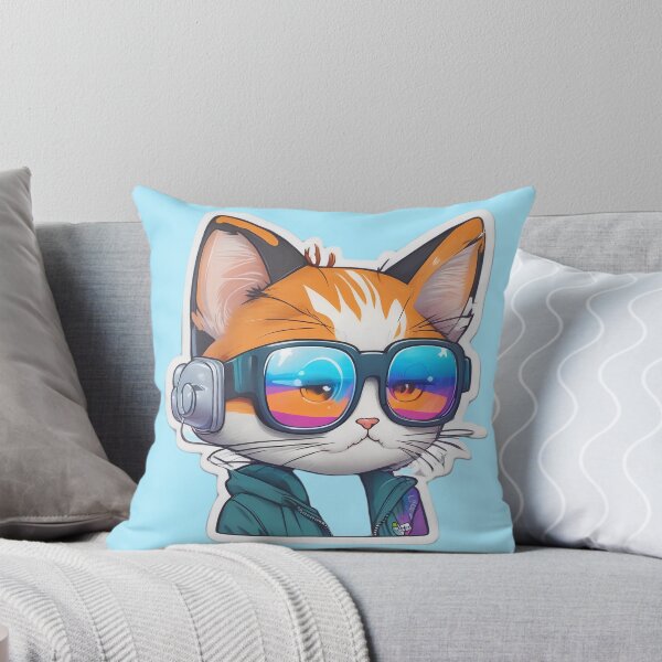 Item preview, funny cat cartoon sticker designed and sold by KimierArt.