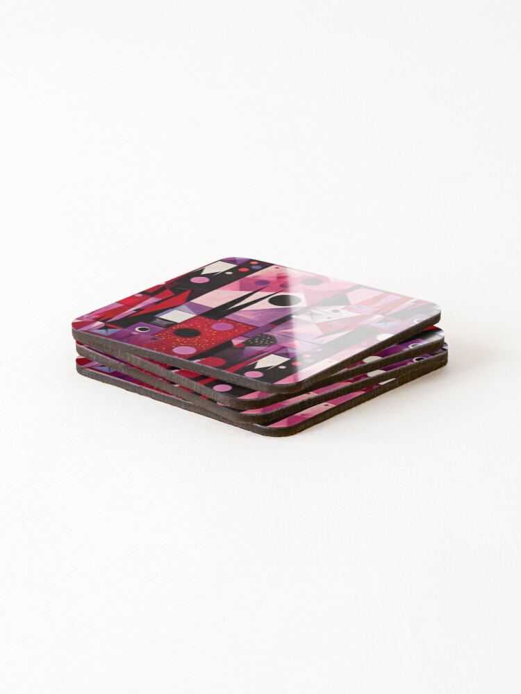 Thumbnail 4 of 5, Coasters (Set of 4), Abstract Digital Paintings designed and sold by ThinkFunDesign.