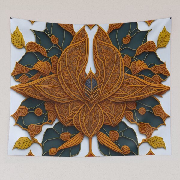 Item preview, Kanok pattern, ancient Thai pattern Art Print Background pattern designed and sold by Lukchaysonkon.