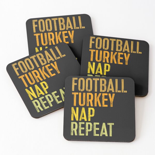 Item preview, Football Turkey Nap Repeat T-Shirt Thanksgiving Day designed and sold by William Parker.