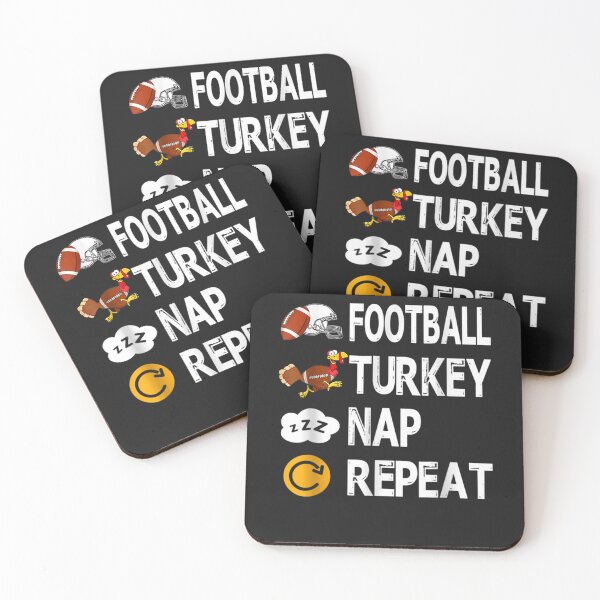 Item preview, Football Turkey Thanksgiving Nap Repeat Cute Thanksgiving designed and sold by William Parker.
