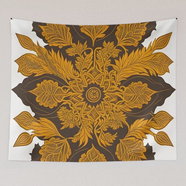 Item preview, Kanok pattern, ancient Thai pattern Art Print Background pattern designed and sold by Lukchaysonkon.
