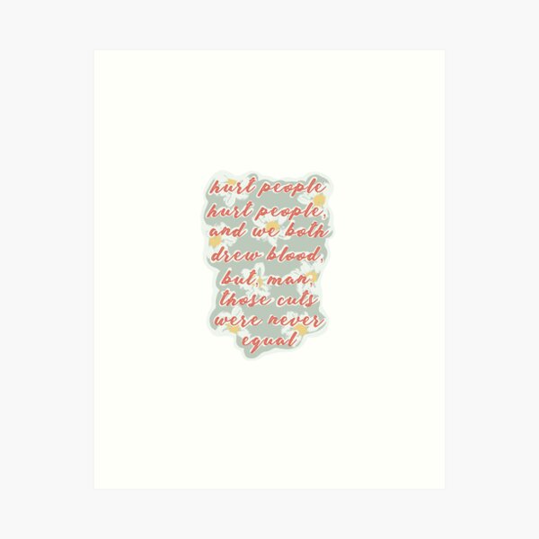 Olivia Rodrigo Traitor Black Heart Song Lyric Print