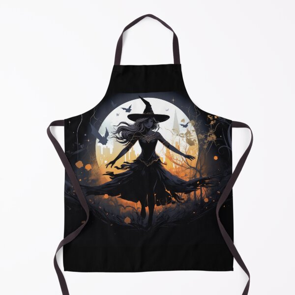 Item preview, Halloween Witch Dance over Full Moon designed and sold by DigitlEmporium.