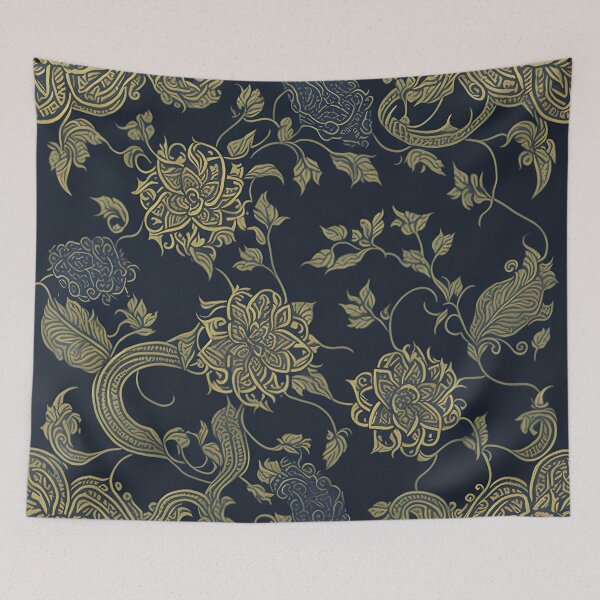 Item preview, Kanok pattern, ancient Thai pattern Art Print Background pattern designed and sold by Lukchaysonkon.