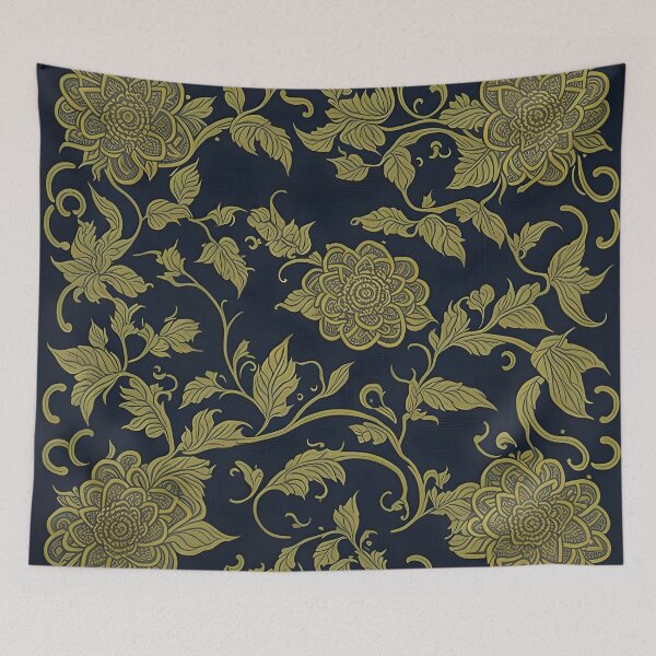 Item preview, Kanok pattern, ancient Thai pattern Art Print Background pattern designed and sold by Lukchaysonkon.