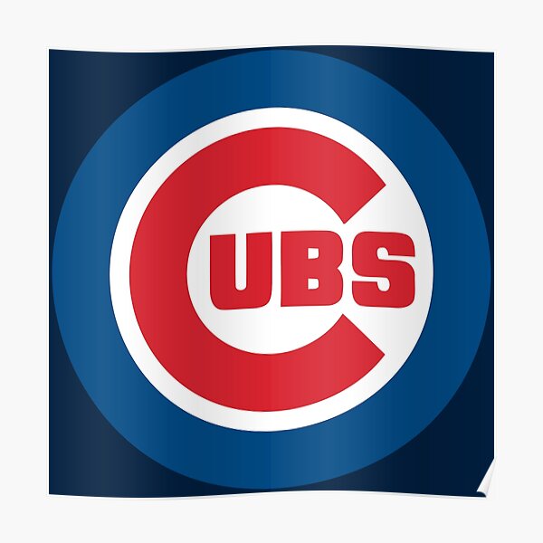 Chicago Cubs 23 x 34 W Logo Wall Poster