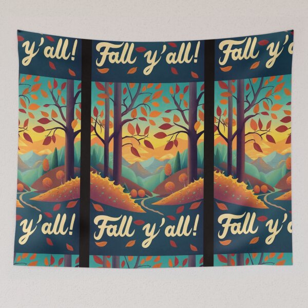 Item preview, Fall Y’all Mountain Forest Scene  designed and sold by missdebi27.