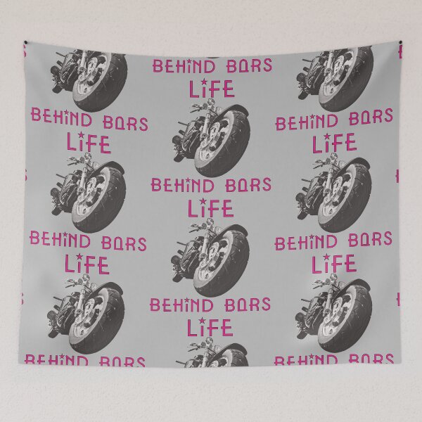 Item preview, Motorcycle Life Behind Bars Motto Love Bike Life designed and sold by TheTSpot.