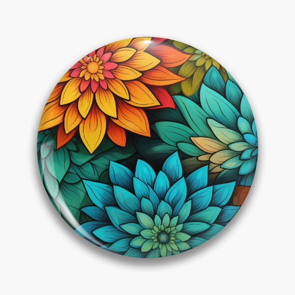 Item preview, Colorful Vibrant Floral Pattern designed and sold by ArcaneInk Graphics.