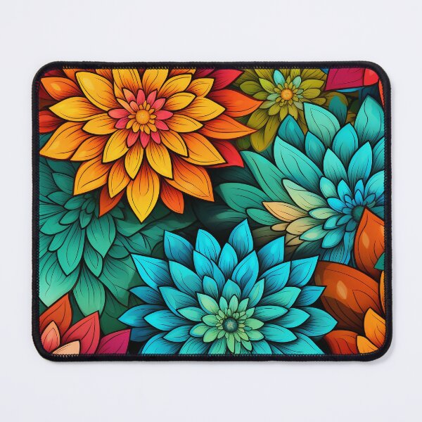 Item preview, Colorful Vibrant Floral Pattern designed and sold by ArcaneInk Graphics.