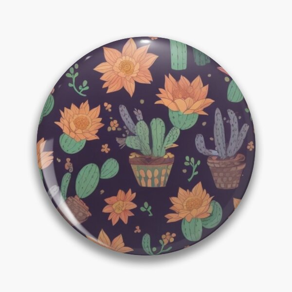 Item preview, Cactus Blossoms in Abstract Floral Patterns designed and sold by FemmeFlair.