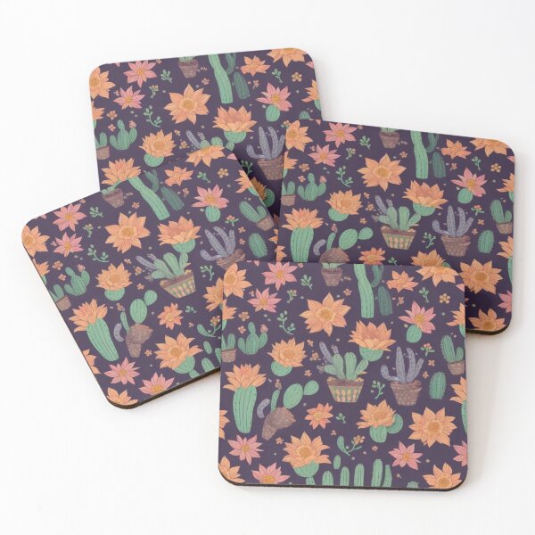 Item preview, Cactus Blossoms in Abstract Floral Patterns designed and sold by FemmeFlair.