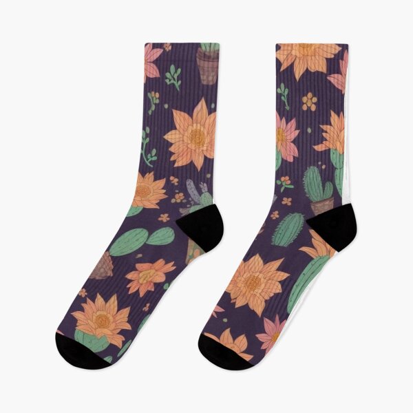 Item preview, Cactus Blossoms in Abstract Floral Patterns designed and sold by FemmeFlair.