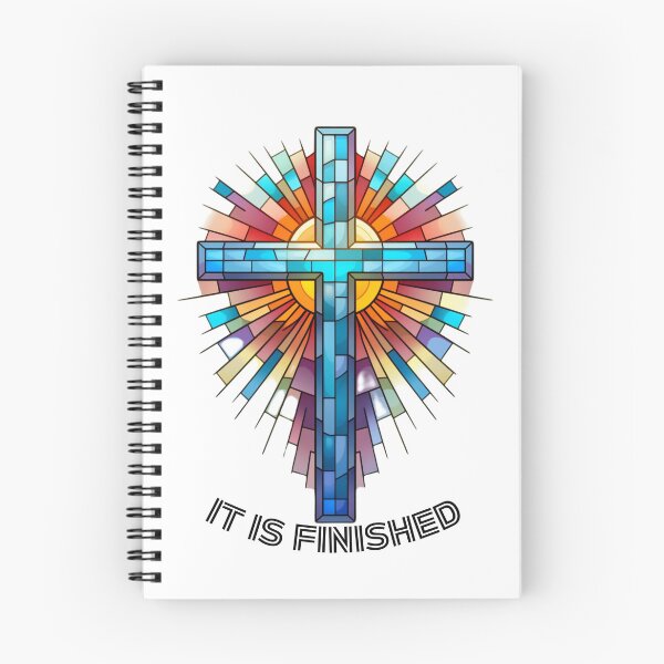 Item preview, Stained Glass Cross It is Finished designed and sold by ANewGlory.