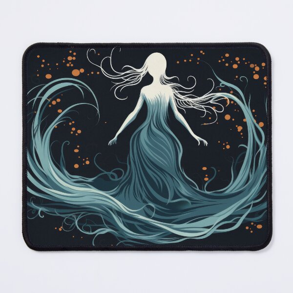 Item preview, Witch Dance - Blue dress with Orange Magic designed and sold by DigitlEmporium.