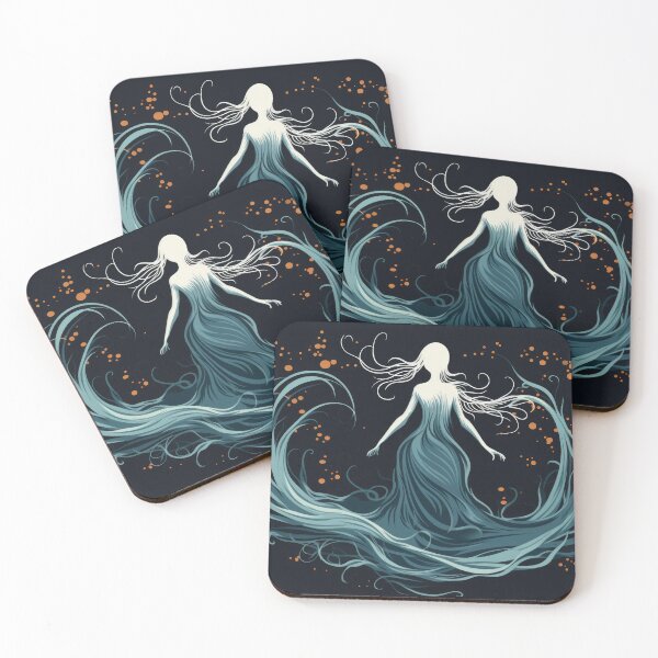Item preview, Witch Dance - Blue dress with Orange Magic designed and sold by DigitlEmporium.