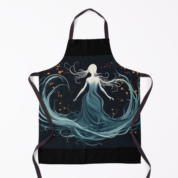 Item preview, Witch Dance - Blue dress with Orange Magic designed and sold by DigitlEmporium.