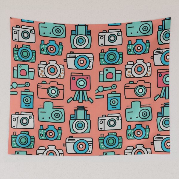Item preview, seamless pattern camera designed and sold by deviatepolo.