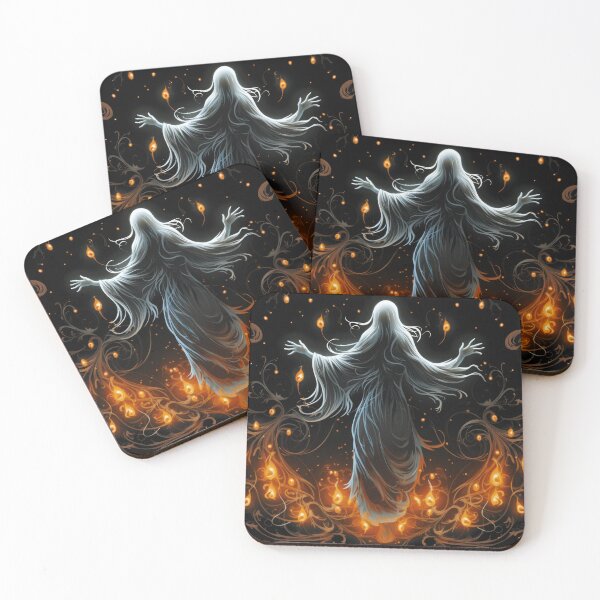 Item preview, Witchy Ghost with Magic candles designed and sold by DigitlEmporium.