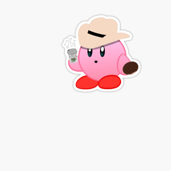 Kirby Matte Vinyl Sticker Water Bottle Sticker Kirby Laptop Decal 