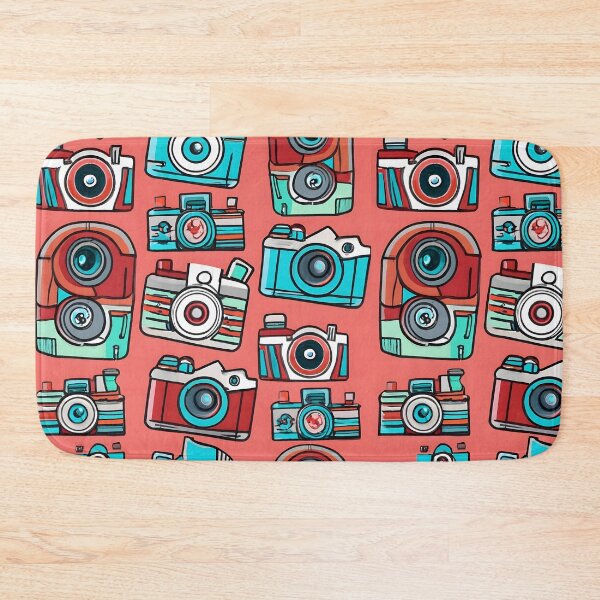 Item preview, seamless pattern camera designed and sold by deviatepolo.