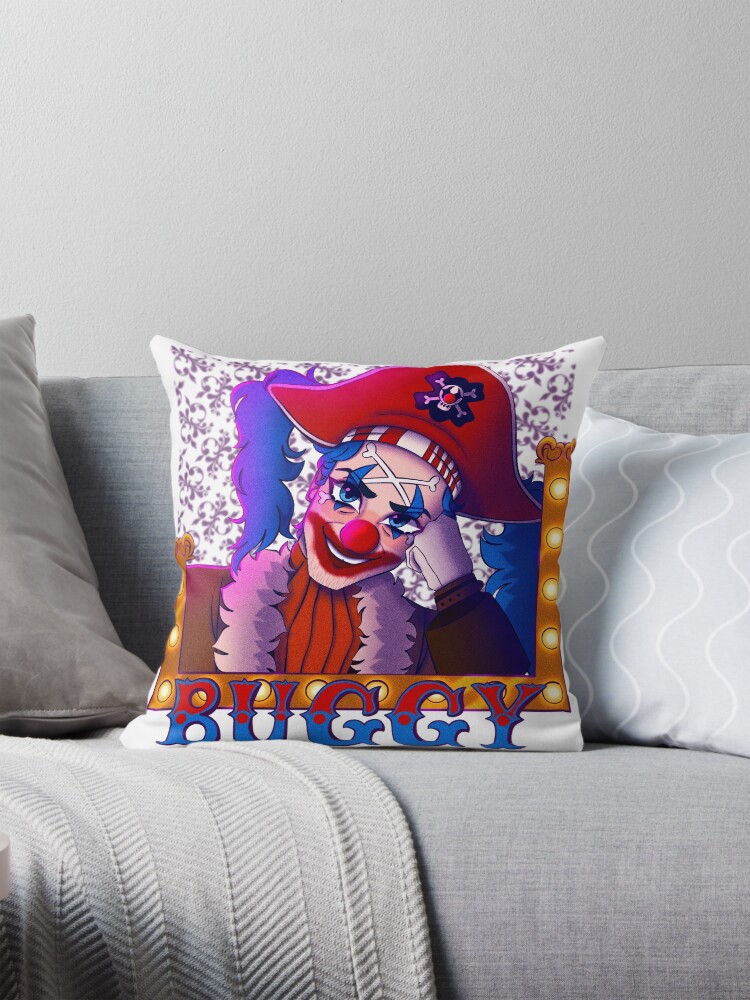 Buggy The Clown Pillow for Sale by Annadafae Redbubble